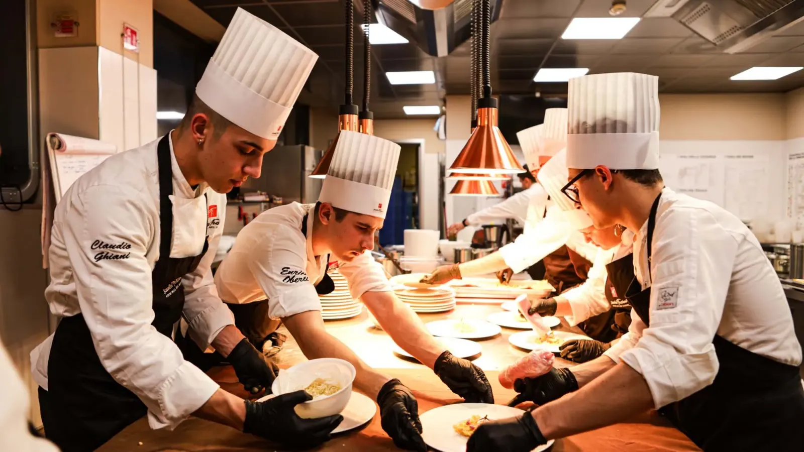 Impiattamento durante una lezione