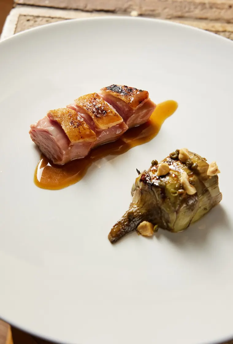 Agnello, piatto di Valeria Piccini (foto Christian Bazzo)