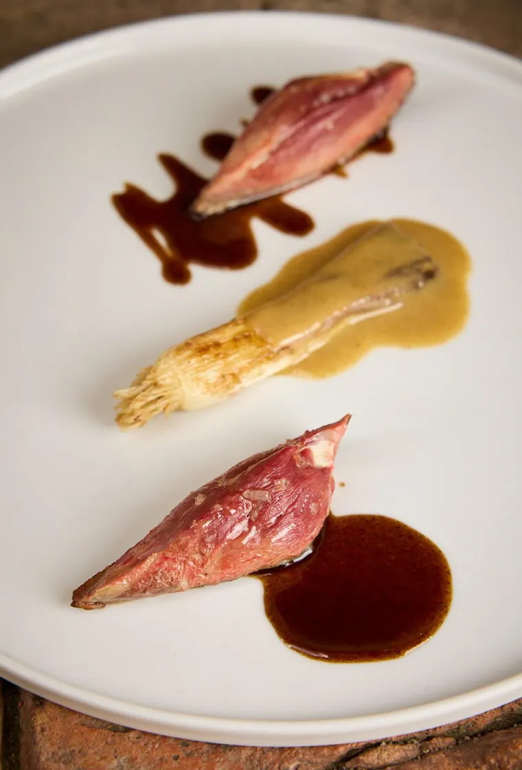 Piccione, piatto di Valeria Piccini (foto Christian Bazzo)